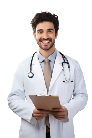 ai-generated-portrait-of-young-doctor-man-happy-smiling-free-png